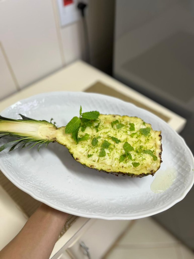 Abacaxi com Hortelã