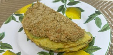 Pãozinho com Omelete de Abobrinha
