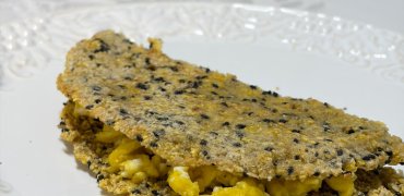 Toast crocante de flocão de milho e aveia
